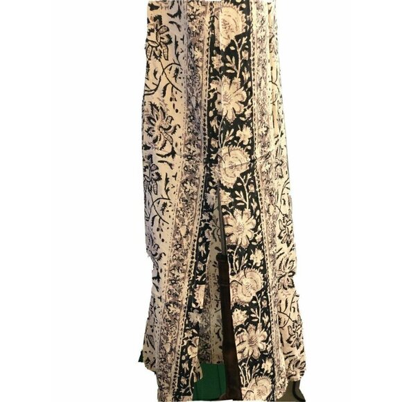 Chaser Women's Gray Silk Tapestry Maxi Dress Small - Picture 11 of 11